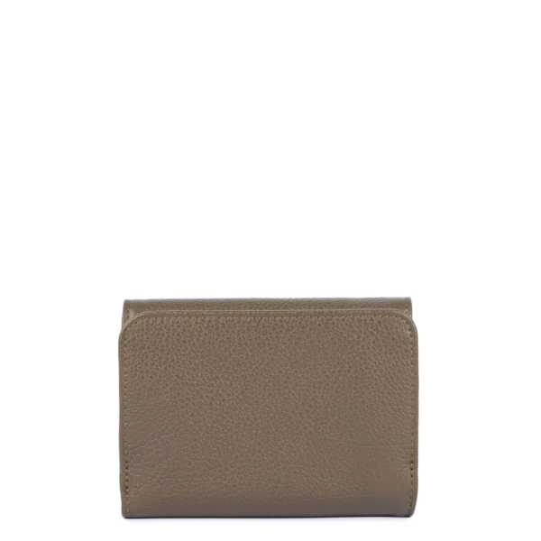 Portefeuille dos à dos femme cuir Dune Lancaster kaki