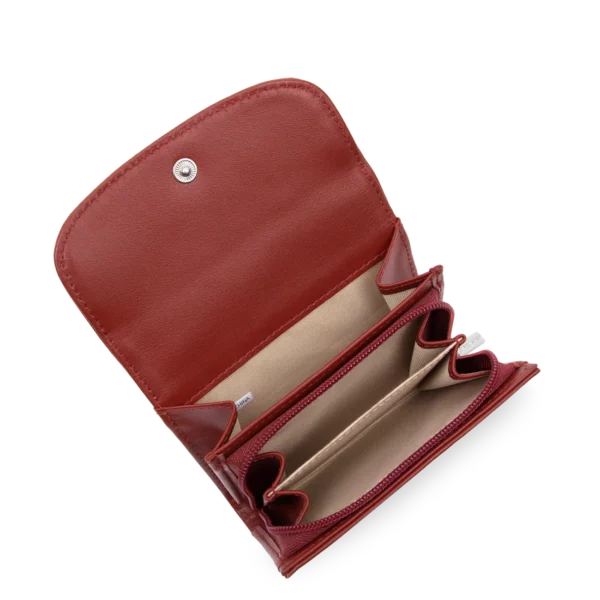 Portefeuille Paris PM cuir Lancaster carmin