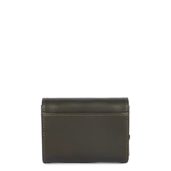 Portefeuille Paris PM cuir Lancaster kaki foncé