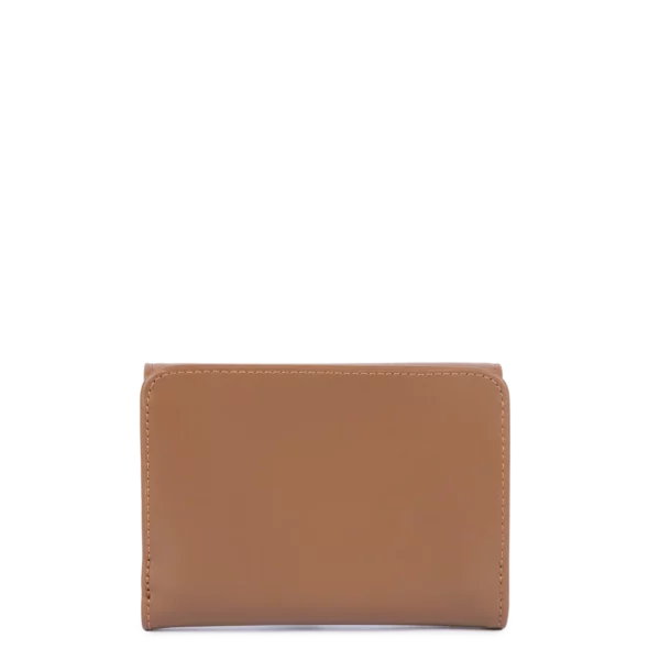 Portefeuille dos à dos femme cuir Paris PM Lancaster noisette