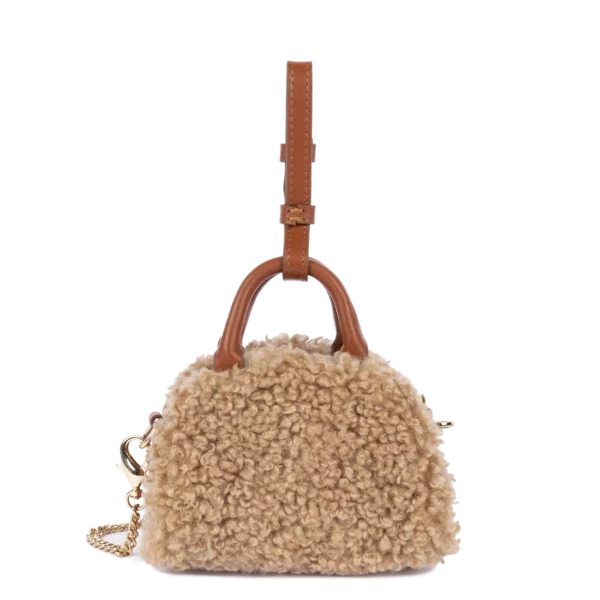 Mini sac à main Moumoute Lancaster cognac