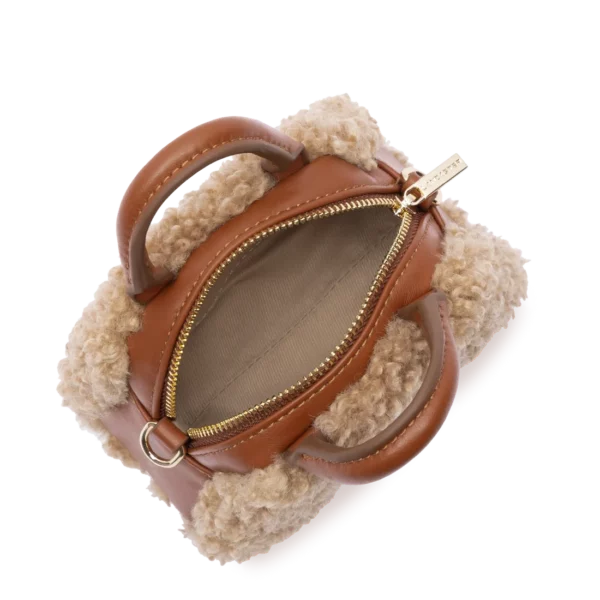 Mini sac à main Moumoute Lancaster cognac