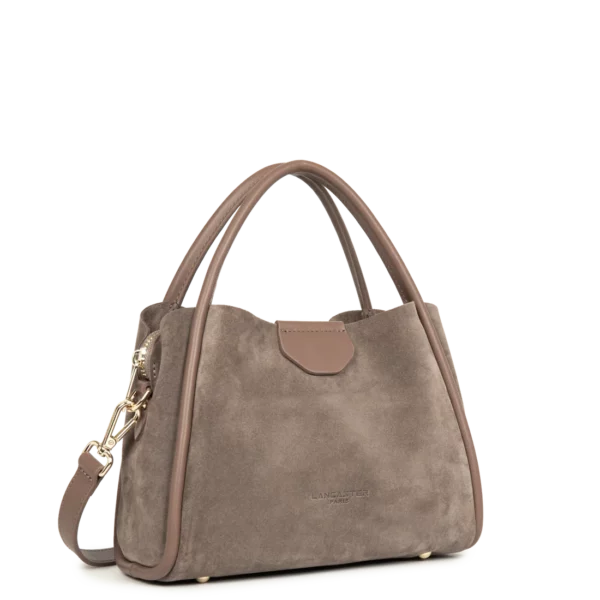 Sac à main femme Ida suède Lancaster taupe