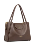 Sac cabas épaule femme Ida Double cuir Lancaster marron