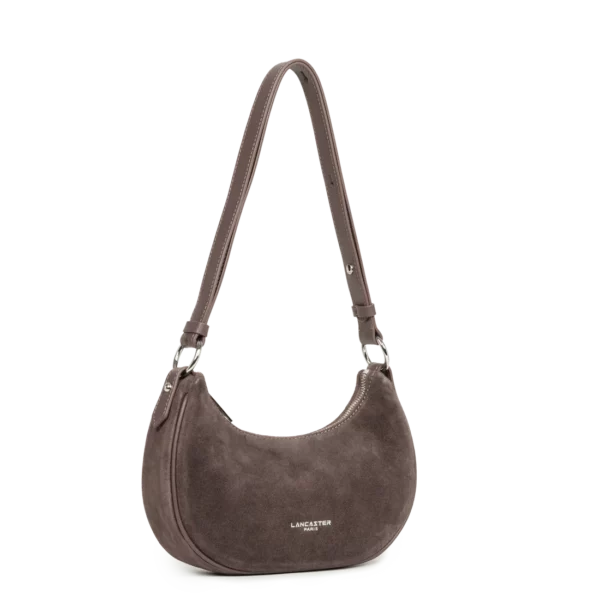 Petit sac besace suède Lancaster marron