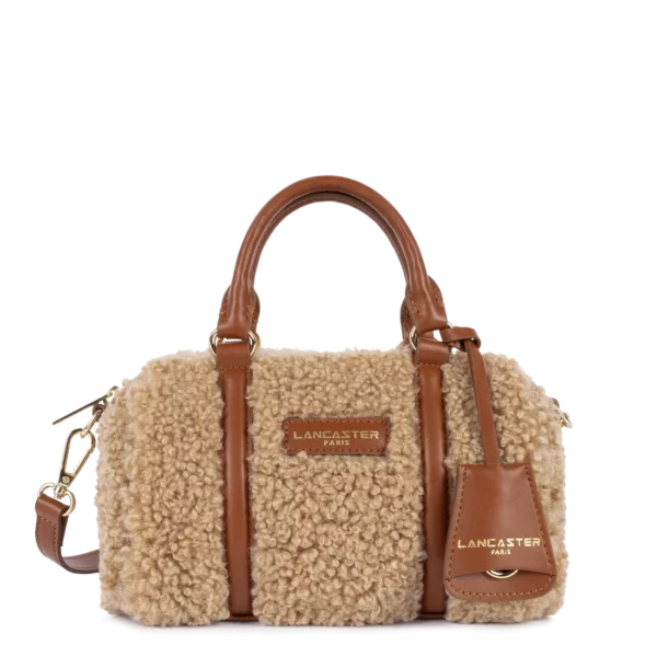 Petit Sac Polochon Lancaster moumoute Ana cognac