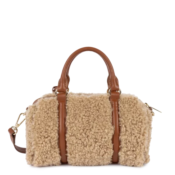 Petit Sac Polochon Lancaster moumoute Ana cognac