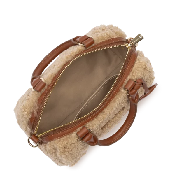 Petit Sac Polochon Lancaster moumoute Ana cognac