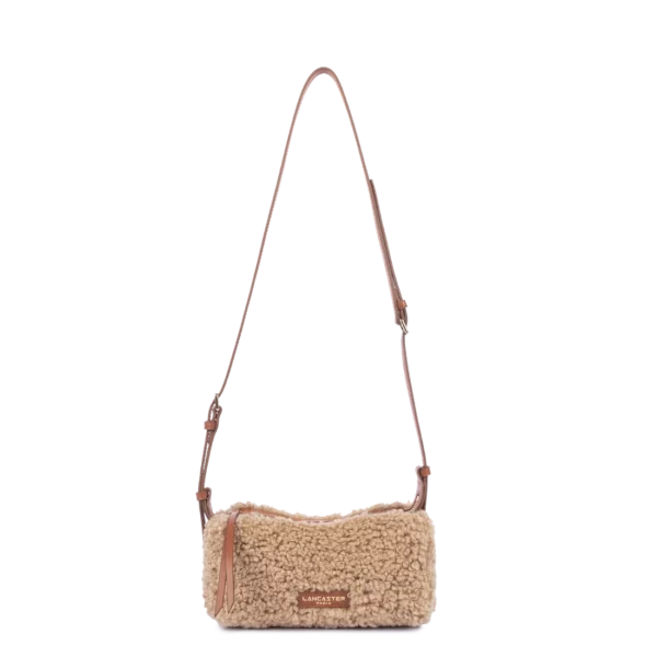 Petit sac rectangle Moumoute Lancaster écru/noir