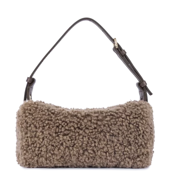Petit sac rectangle Moumoute Lancaster marron