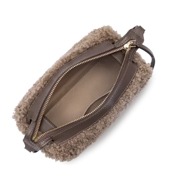 Petit sac rectangle Moumoute Lancaster marron
