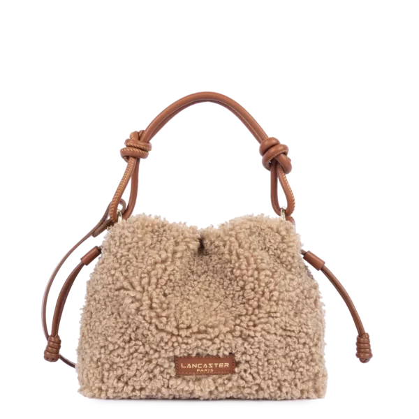 Petit sac besace Moumoute Lancaster cognac