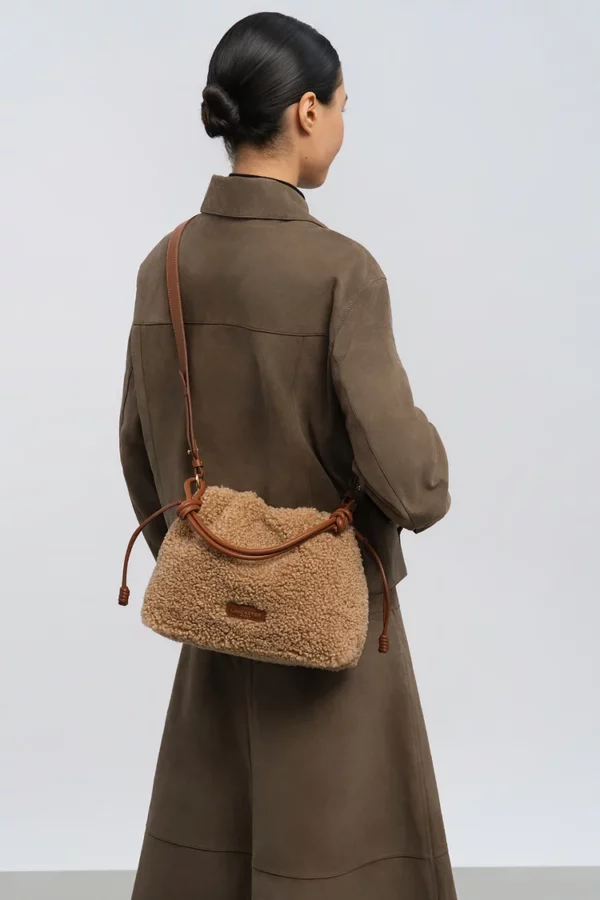 Sac besace Moumoute Lancaster cognac