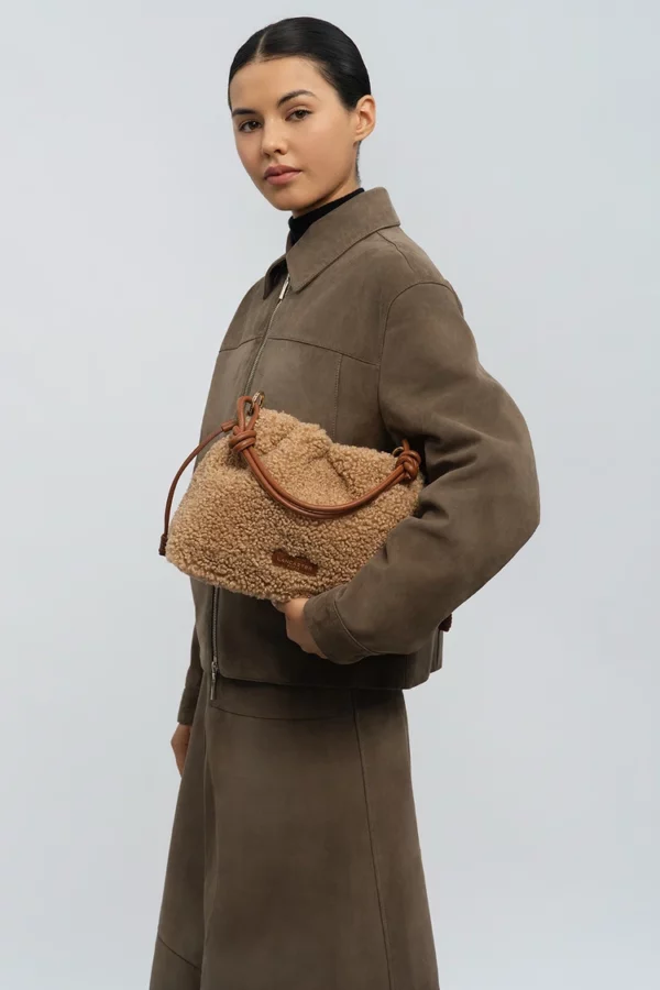 Sac besace Moumoute Lancaster cognac
