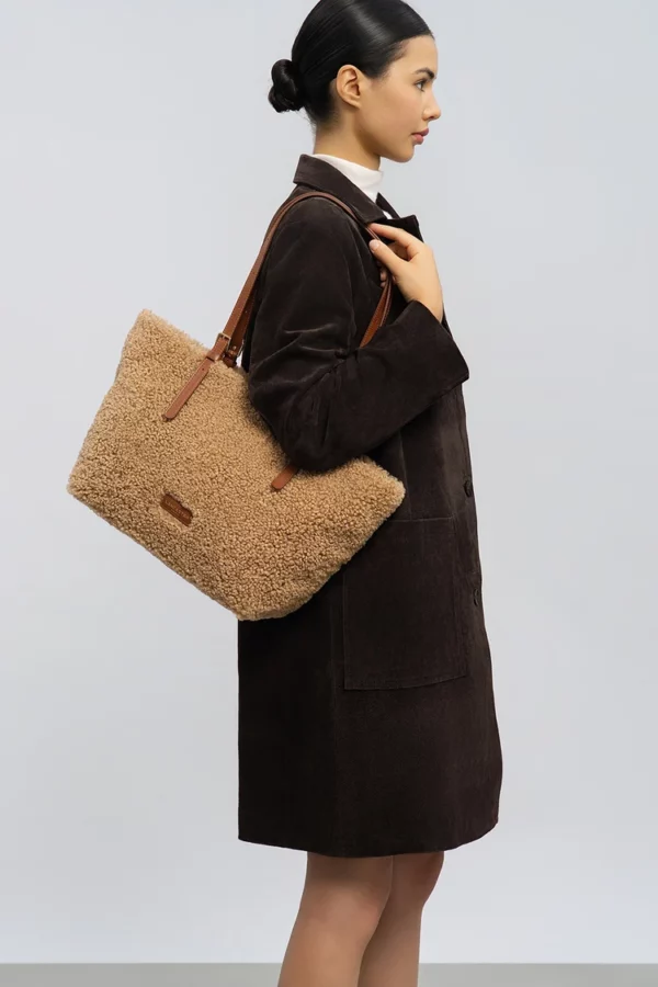 Sac cabas Moumoute Lancaster cognac