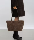 Sac cabas Moumoute Lancaster marron