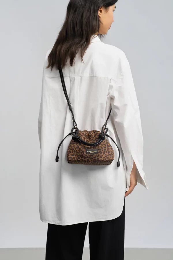 Sac besace Lancaster Jungle marron léopard