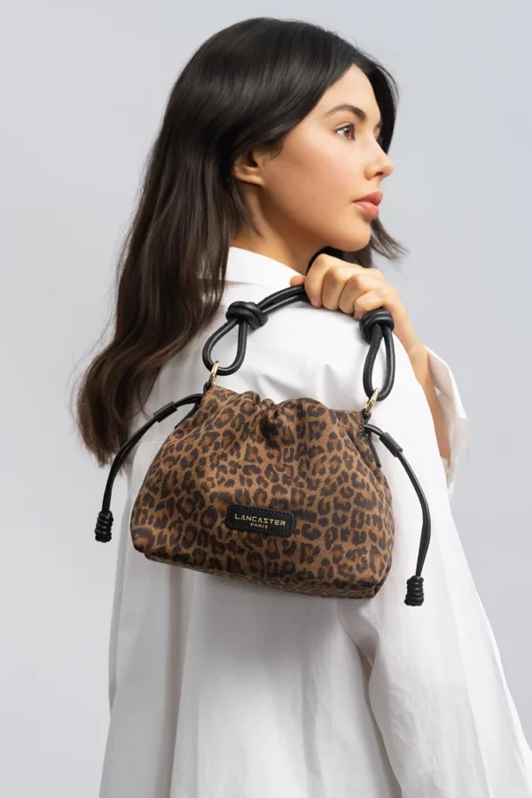 Sac besace Lancaster Jungle marron léopard
