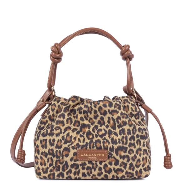 Sac besace Lancaster Jungle sable léopard