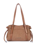 Sac cabas épaule Lancaster velvet Emma moka
