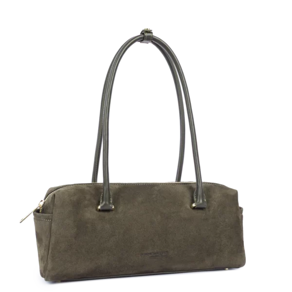 Sac rectangle suède Lancaster kaki