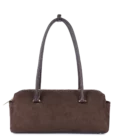 Sac rectangle suède Lancaster marron