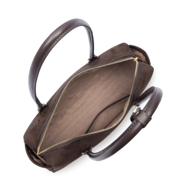 Sac rectangle suède Lancaster marron