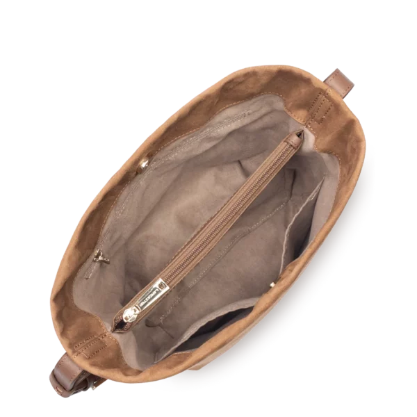 Sac seau femme Suède Lancaster camel