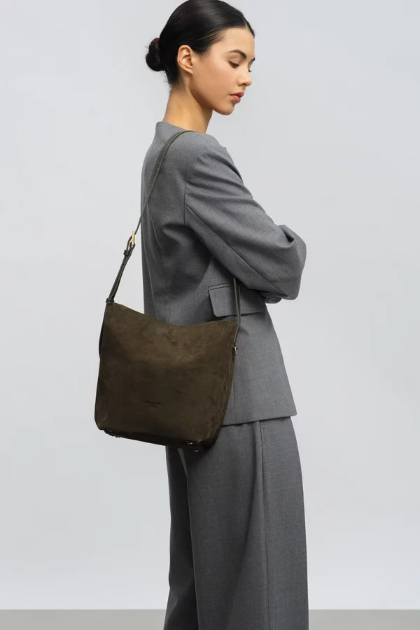 Sac seau femme Suède Lancaster kaki