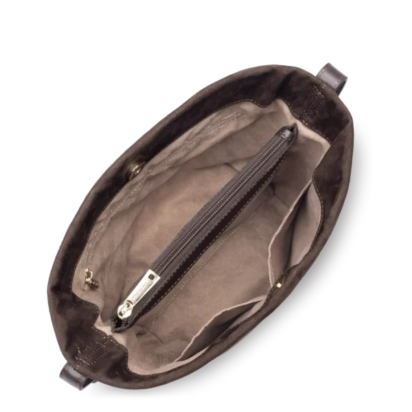 Sac seau femme Suède Lancaster marron