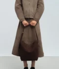 Grand sac seau femme Suède Lancaster marron