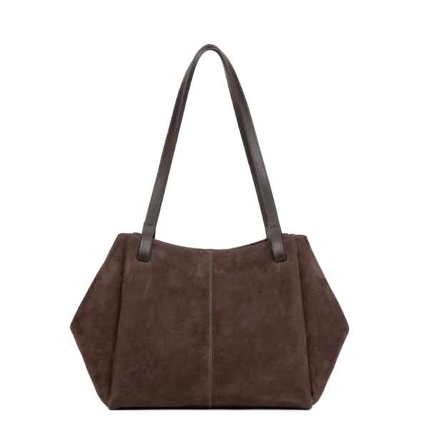 Sac cabas épaule suède Lancaster marron