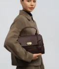 Sac à main Donna Grace Lancaster bordeaux foncé