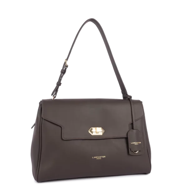 Grand cabas épaule Donna Grace Lancaster marron foncé