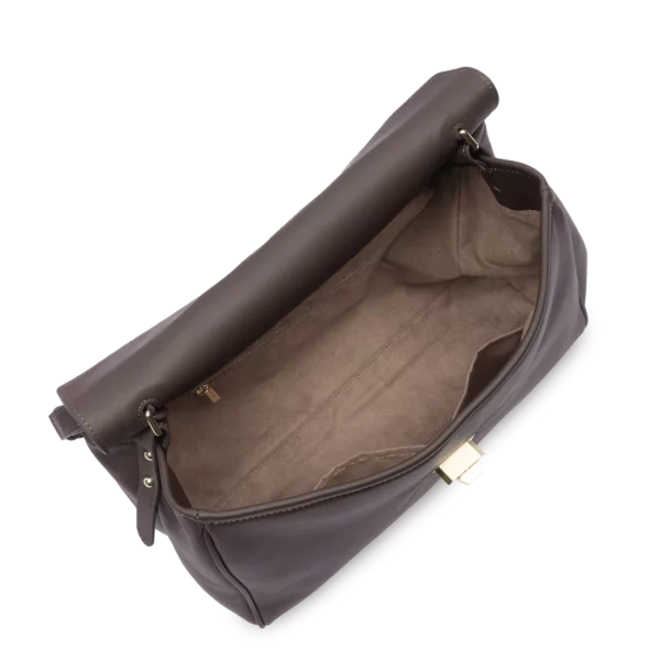 Grand cabas épaule Donna Grace Lancaster marron foncé