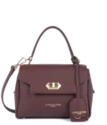 Sac à main cuir Lancaster Donna Grace bordeaux