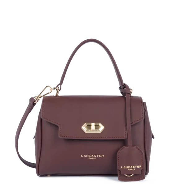 Sac à main cuir Lancaster Donna Grace bordeaux