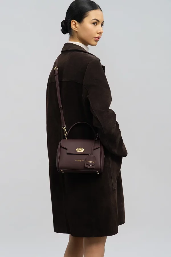 Sac à main cuir Lancaster Donna Grace bordeaux