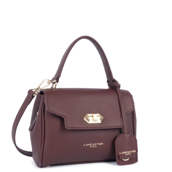 Sac à main cuir Lancaster Donna Grace bordeaux
