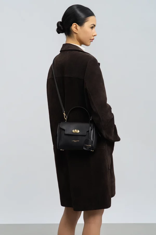 Sac à main cuir Lancaster Donna Grace noir
