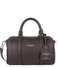 Sac à main Polochon Milano Ana Cuir Lancaster marron foncé