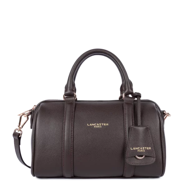 Sac à main Polochon Milano Ana Cuir Lancaster marron foncé