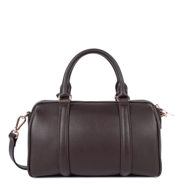 Sac à main Polochon Milano Ana Cuir Lancaster marron foncé