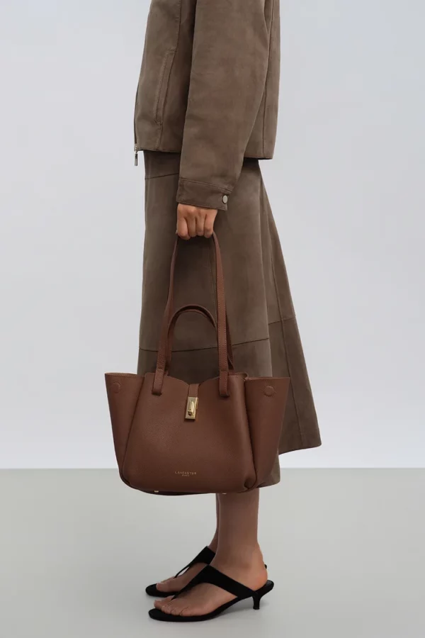 Sac cabas épaule Milano Horizon Lancaster marron clair