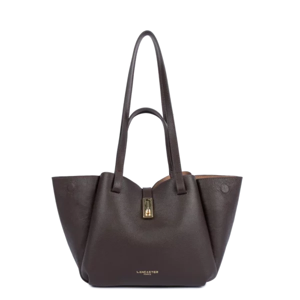 Sac cabas épaule Milano Horizon Lancaster marron foncé