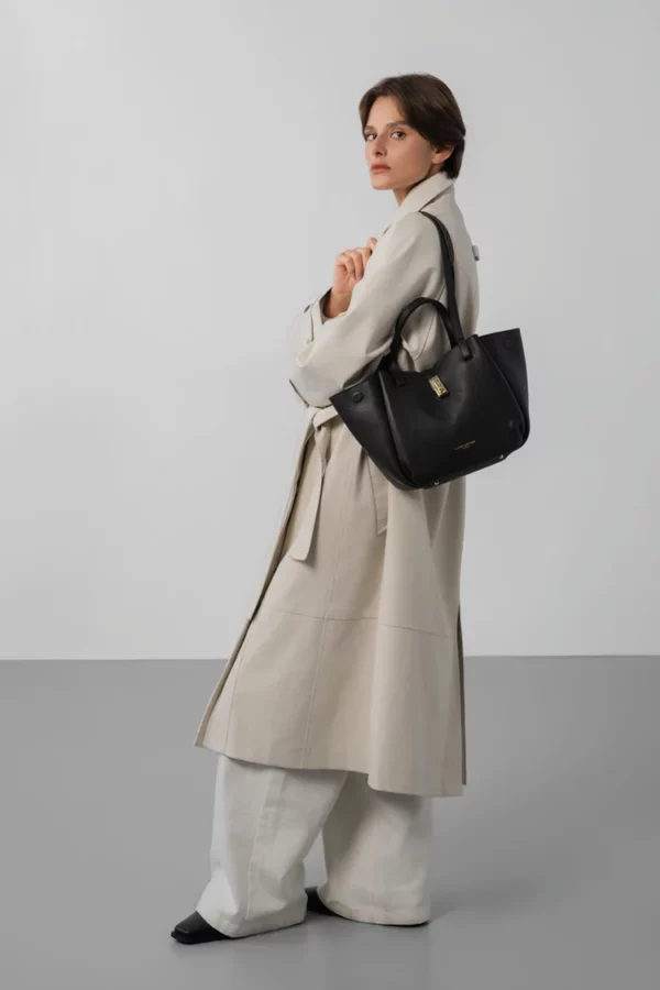 Sac cabas épaule Milano Horizon Lancaster noir