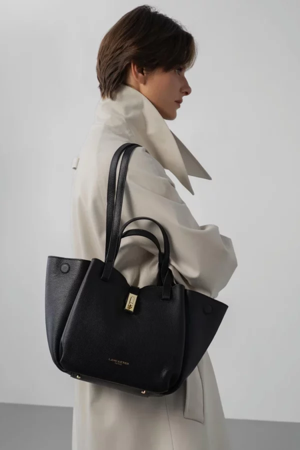 Sac cabas épaule Milano Horizon Lancaster noir