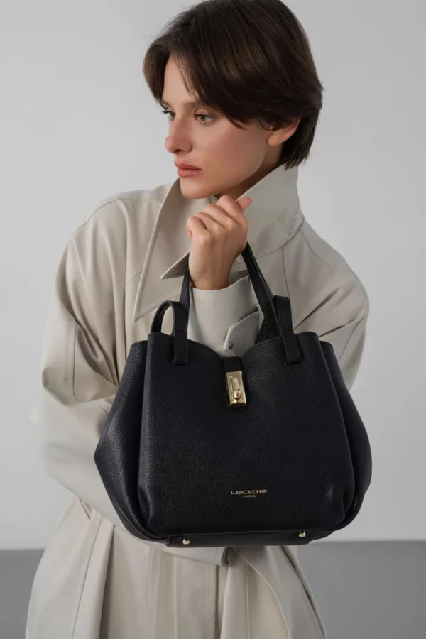 Sac cabas épaule Milano Horizon Lancaster noir