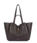Grand sac cabas épaule Milano Horizon marron foncé