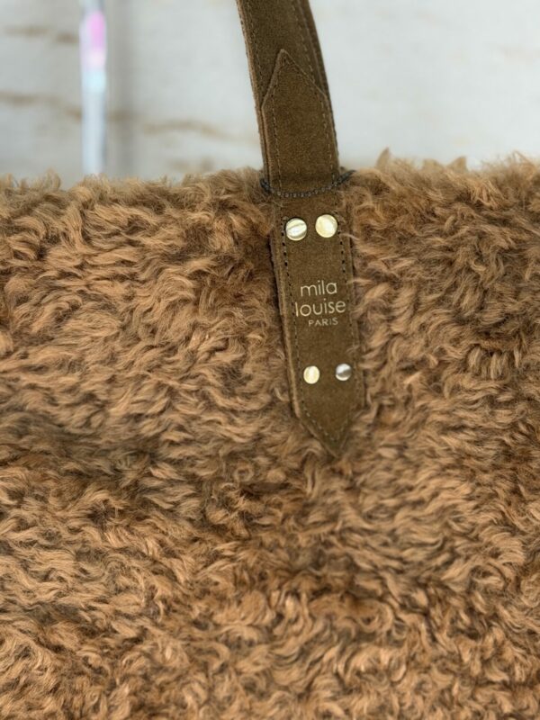 Sac cabas moumoute Nicole FR Mila Louise ocre